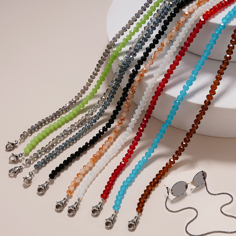 Sunglass Retainer Cord - Corrente de óculos de cristal para