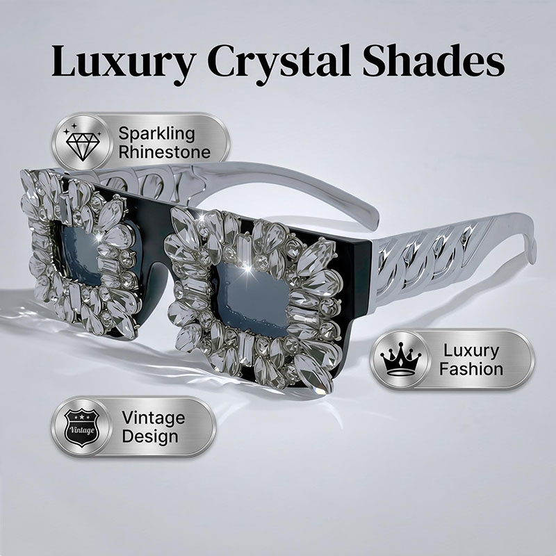 Óculos Quadrados com Strass Ex - Sunglass Retainer Cord avaliação e preço